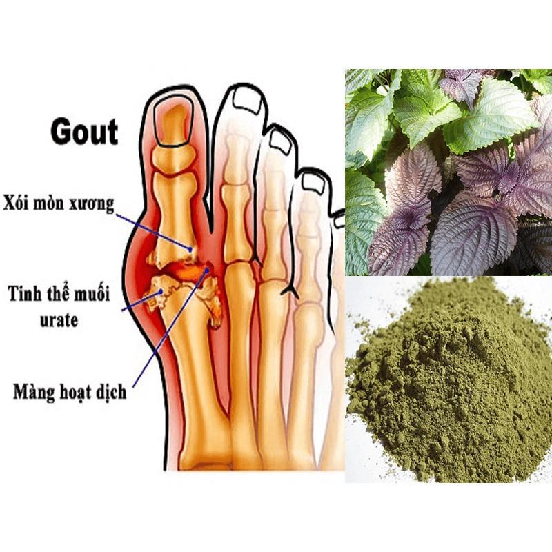 Bột tía tô Behena nguyên chất 100%, hỗ trợ kháng viêm, cảm cúm, ngăn ngừa bệnh Gout (Hộp 50gram)