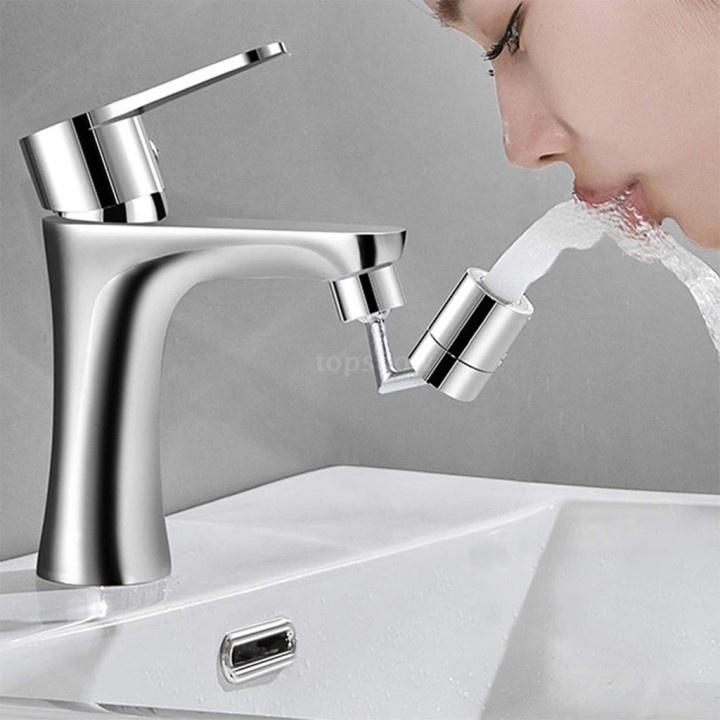 ĐẦU NỐI INOX TĂNG ÁP VÒI NƯỚC lắp được đa số vòi chậu rửa chén bát lavabo với 2 chế độ nước chảy