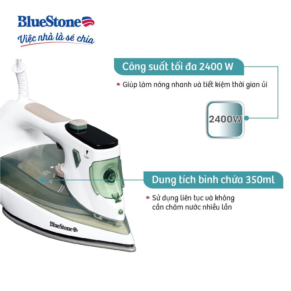 Bàn ủi hơi nước BlueStone SIB-3879,Công Suất 2400W, Màn LCD hiển thị thông số, Hàng Chính Hãng