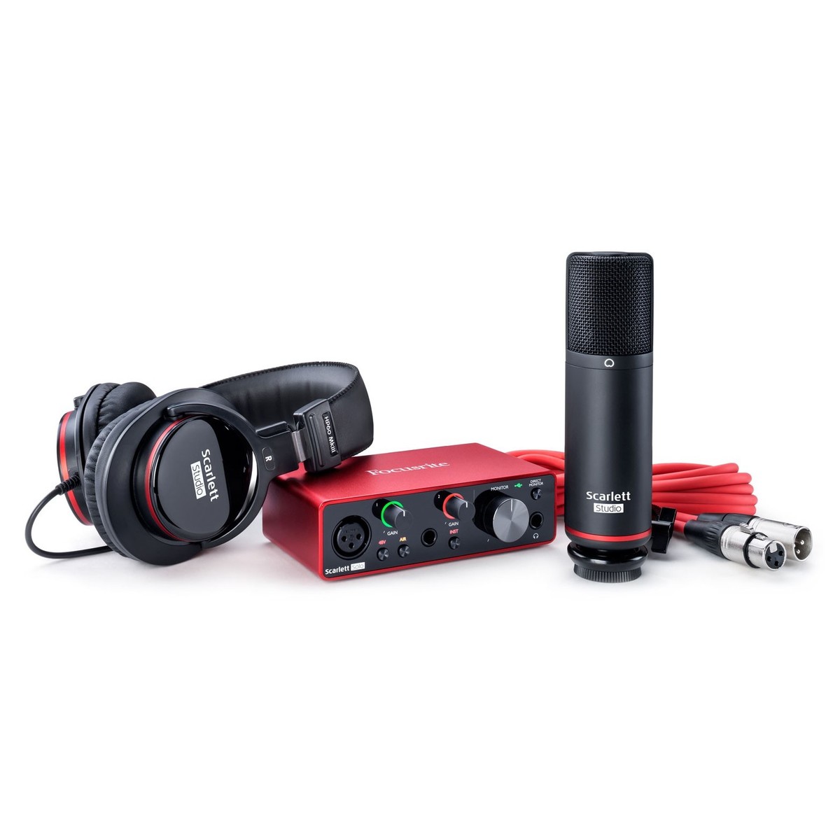 Combo Phòng Thu Cá Nhân Focusrite Scarlett Solo, 2i2 Studio (Gen 3) - Hàng Nhập Khẩu