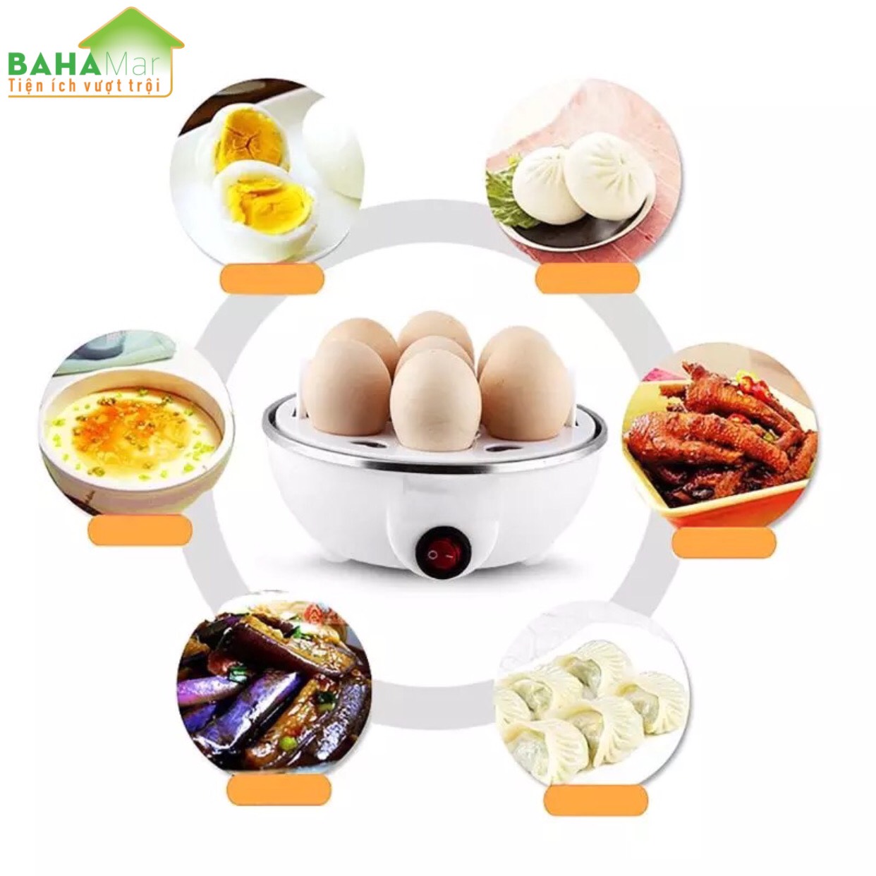 NỒI HÌNH GÀ MÁI HẤP TRỨNG KIỂM SOÁT NHIỆT ĐỘ TỰ ĐỘNG TẮT KHI CHÍN "BAHAMAR" luộc hấp trứng nhanh gọn an toàn