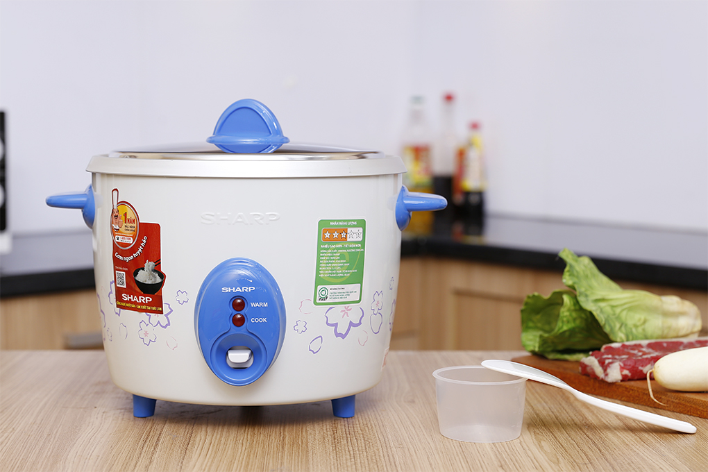 Nồi cơm nắp rời Sharp 2.2 lít KSH-D22V, Công suất 800W, Giao màu ngẫu nhiên - Hàng chính hãng