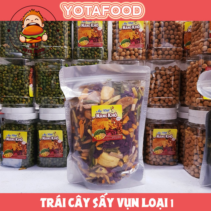 Trái Cây Sấy ( 500gr Thập Cẩm Sấy hàng vụn) | Đồ ăn vặt Nàng Khô