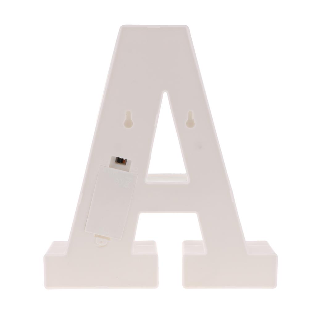 Alphabet LED Letter Lights Light Up Warm White Letter Standing Sign A