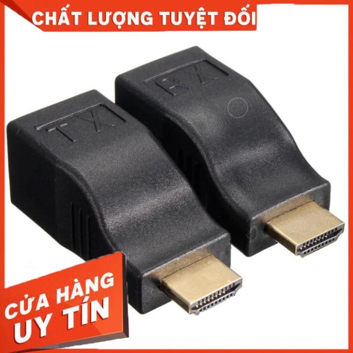 Bộ kéo dài HDMI qua LAN 30m qua cáp mạng Cat5E,6 chuẩn RJ45 ARIGATO - Hàng Chính Hãng