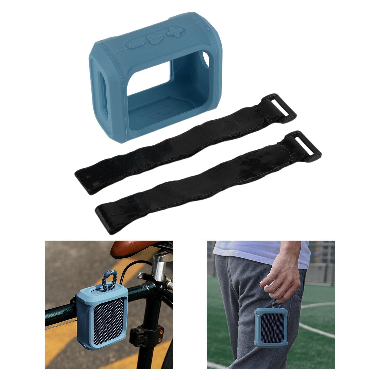 Silicone Travel Case Cover Protective Box For GO 3 Speaker Blue