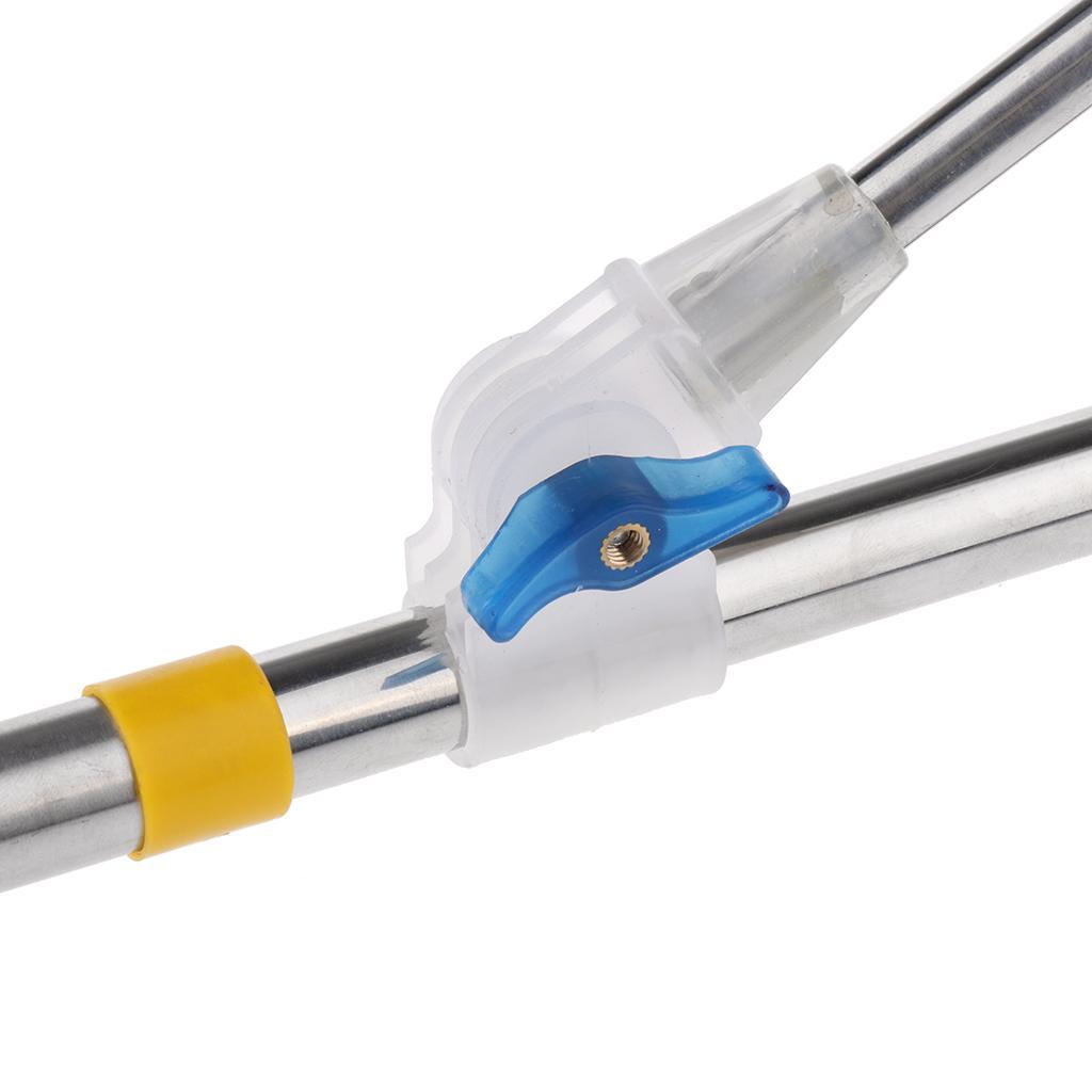 Stainless Steel Fishing Rod Stand Bracket Fishing Rod Ground Holder Telescopic Rod Stand Support Holder Ground Insert Equipped with ABS Anti-skid Sleeve