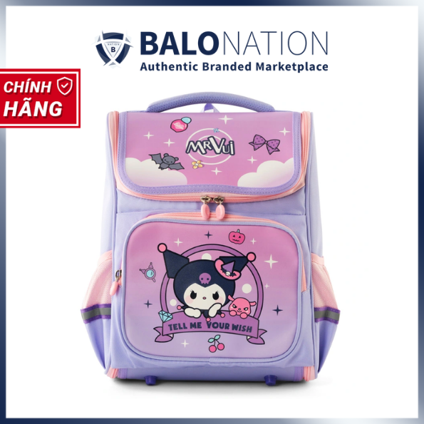 Balo Chống Gù MR VUI 993 Dành Cho Học Sinh Tiểu Học, Năng Động Dễ thương - Hàng Chính Hãng