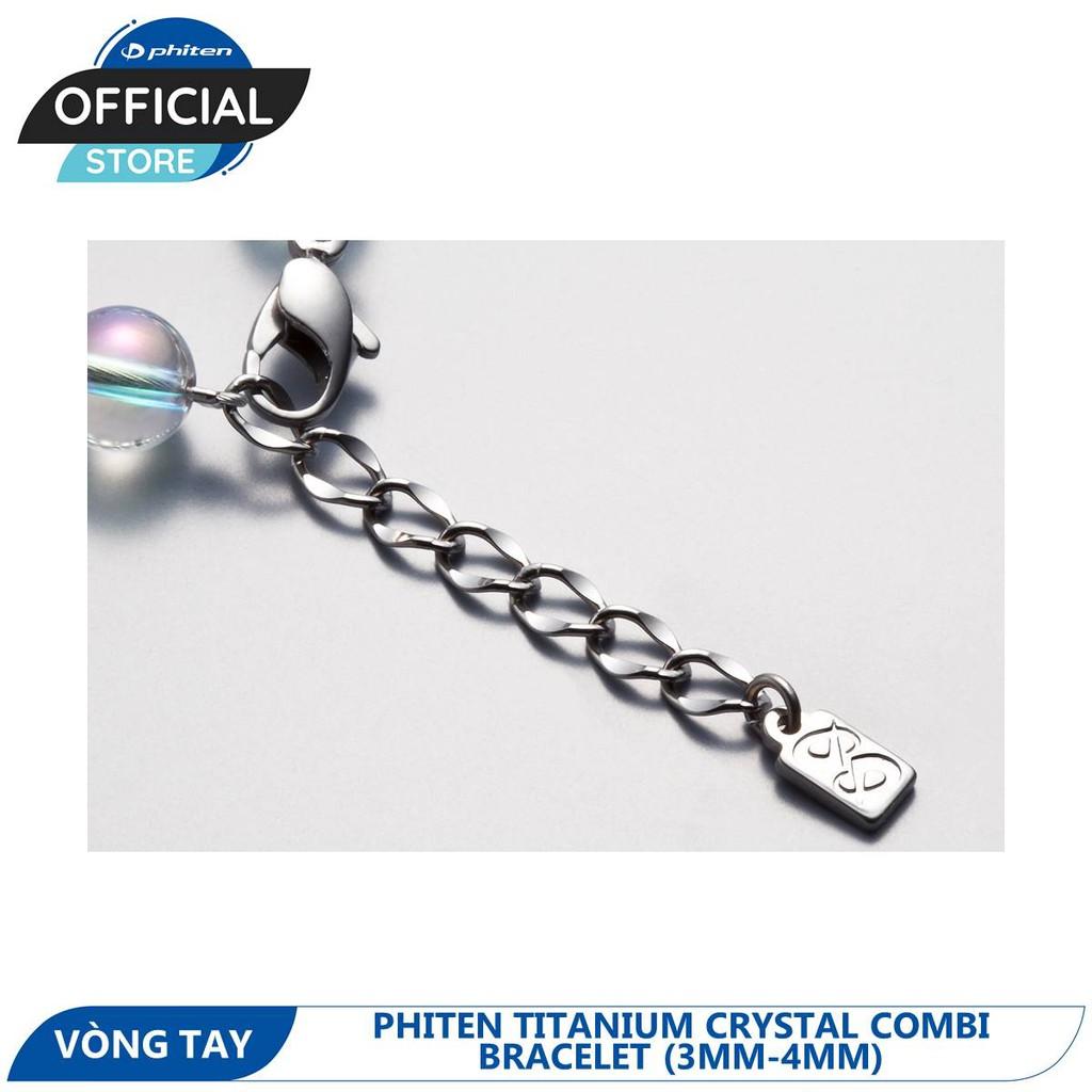 Vòng Tay Phiten Titanium Crystal Combi