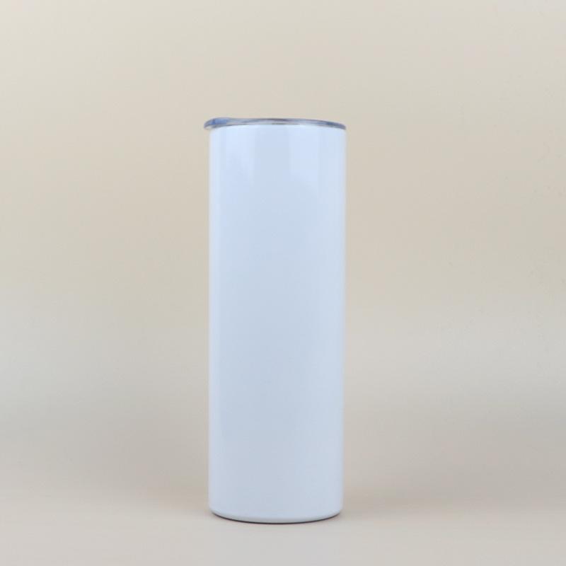 Phong cách mới nhất 20oz lớp phủ thăng hoa cơ thể thẳng cốc 304 ống hút giảm béo cốc cầu vồng sơn cách nhiệt cốc xe cốc