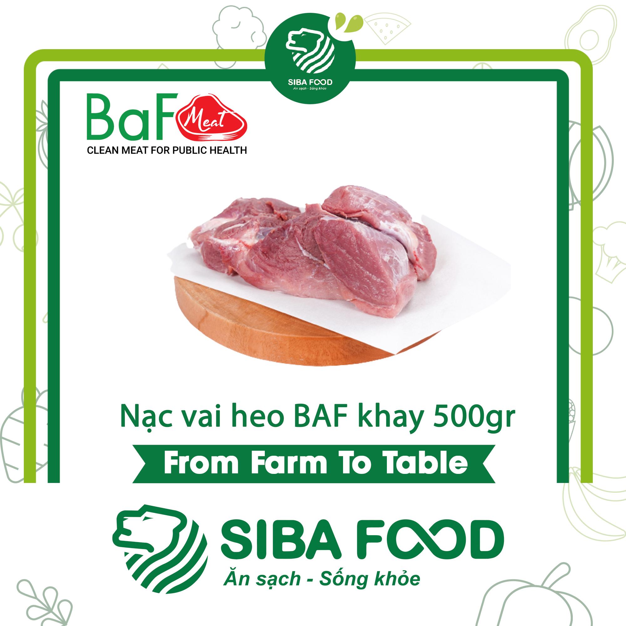 Nạc vai heo ăn chay BAF khay 500gr