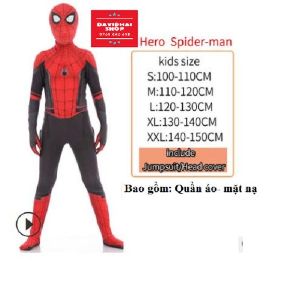 Quần Áo Hóa Trang Trẻ Em Người nhện Spiderman các phiên bản