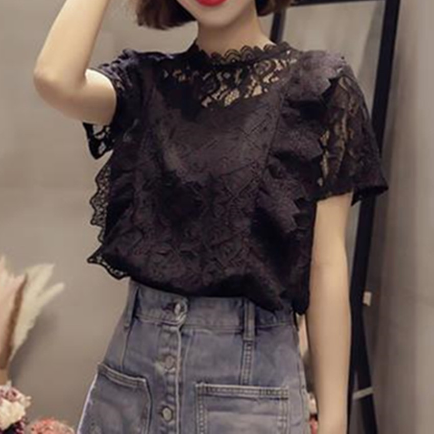 Áo ren nữ tay ngắn QUẢNG CHÂU LS_A463