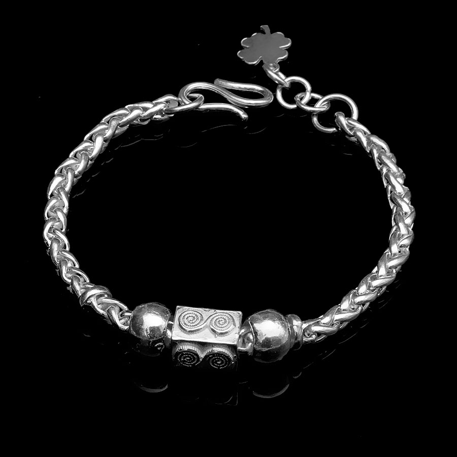 Lắc Tay Lắc Chân Trẻ Em Bạc Hiểu Minh LTE038