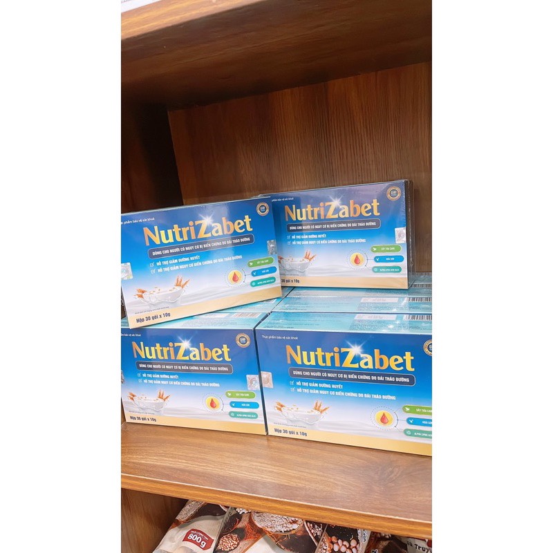 Combo 5 Hộp Sữa Hạt Tiểu Đường NutriZabet - Giúp Ổn Định Đường Huyết, Ngăn Ngừa Biến Chứng, Tăng Cường Đề Kháng