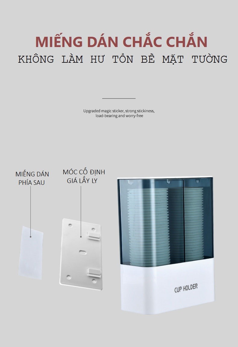 Giá đựng ly giấy loại 1 ngăn tiện dụng