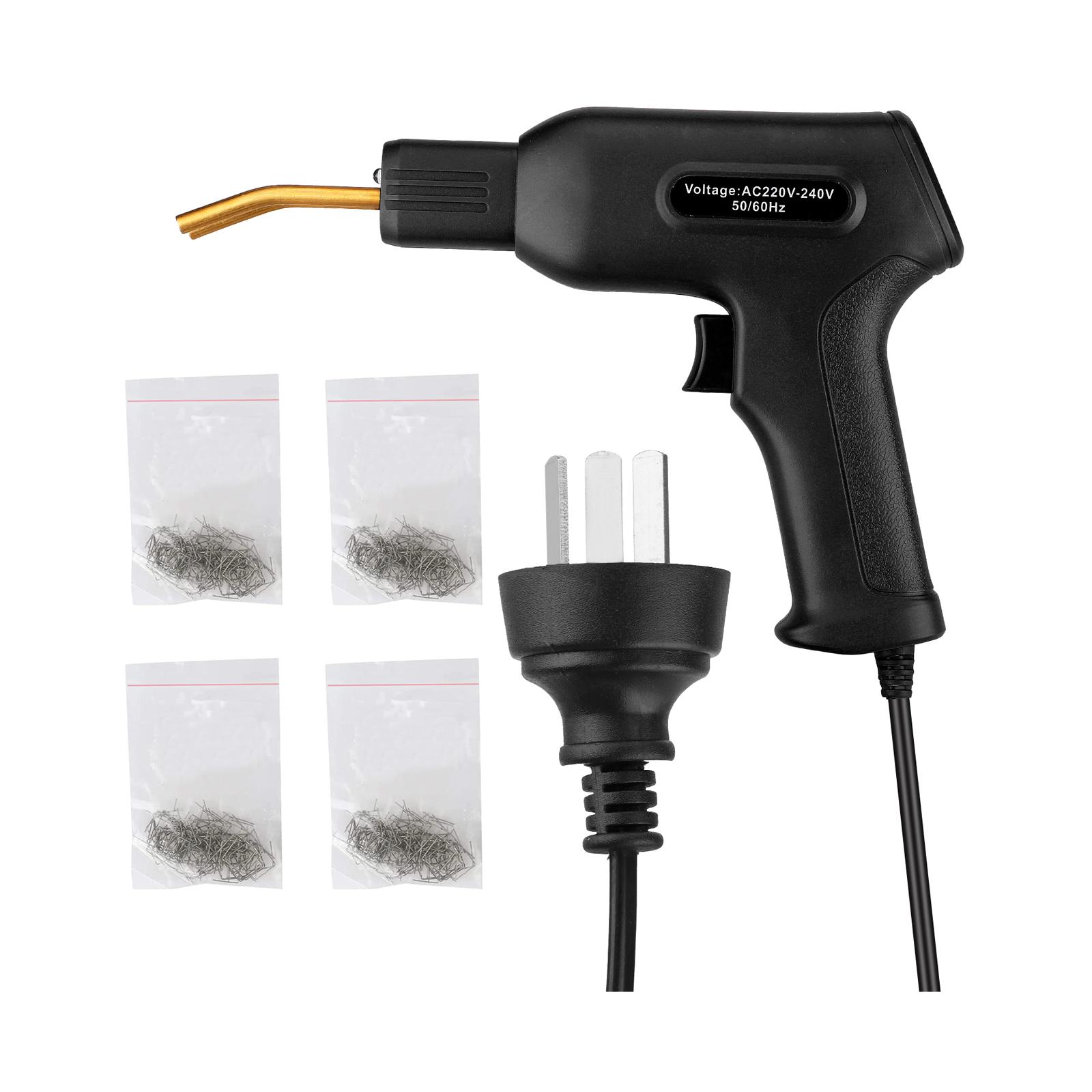 Car Bumper Handy Hot Stapler Welder Gun Wave Flat Staple Garage Tool Black