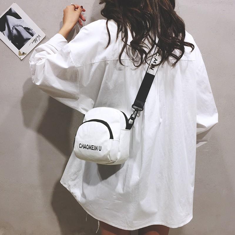 Versatile Bag Women's Bag New Fashion Canvas Bag Summer Little Fresh Girl's Crossbody Bag