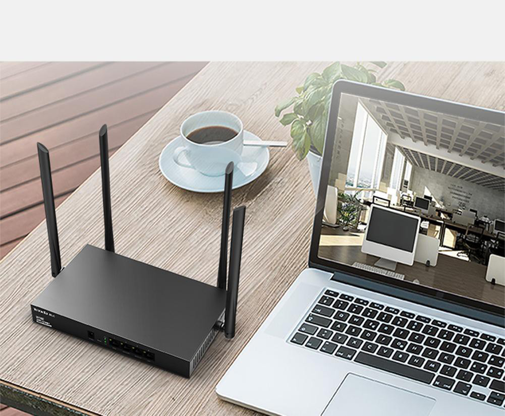 Bộ Phát WIFI Router mạng Tenda W15e Ac1200mps sử dụng cho công ty, nhà xưởng,quán cafe,...vùng phủ sóng 300m2 4 ăn ten phát sóng cực mạnh - chính hãng