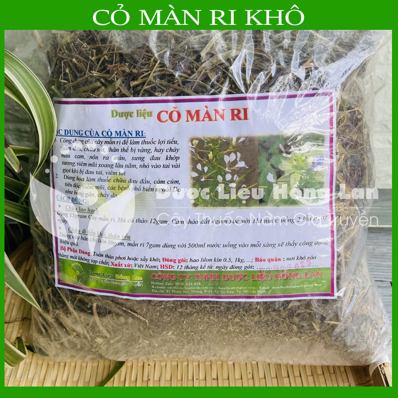 Trà Cỏ Màn Ri khô sạch nguyên chất đóng gói 500g