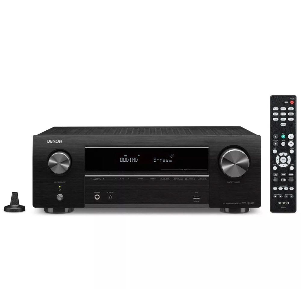 Ampli xem phim đa kênh DENON AVR X550BT - Hàng chính hãng