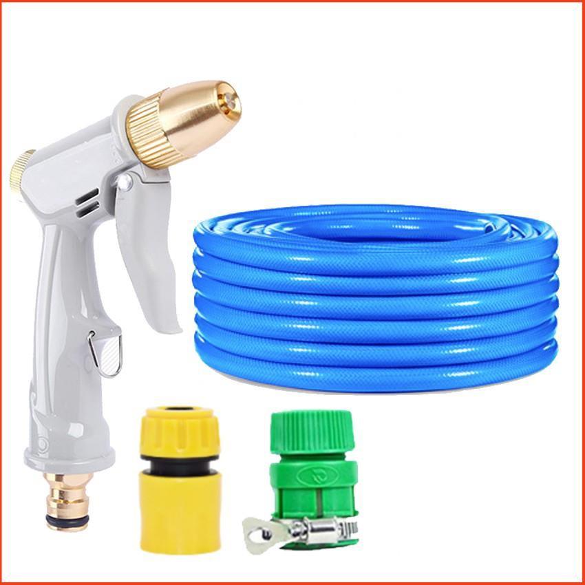 Bộ dây vòi xịt nước rửa xe, tưới cây tăng áp 3 lần, loại 3-5m  206846
