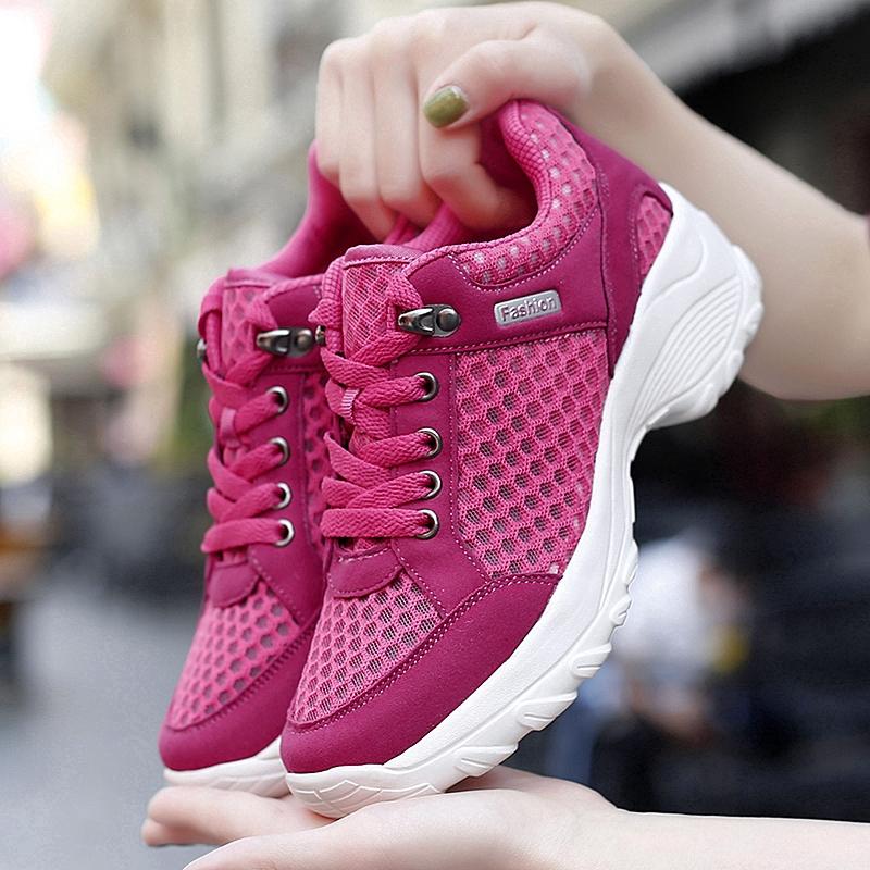2020 Fashion women outdoor breathable running sneakers casual soft sport shoes
