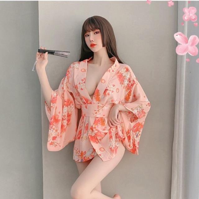 Set váy ngủ cosplay kimono