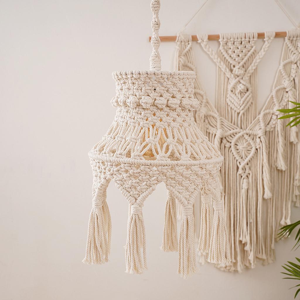Macrame Ceiling Lamp   Hanging Light  for Bedroom