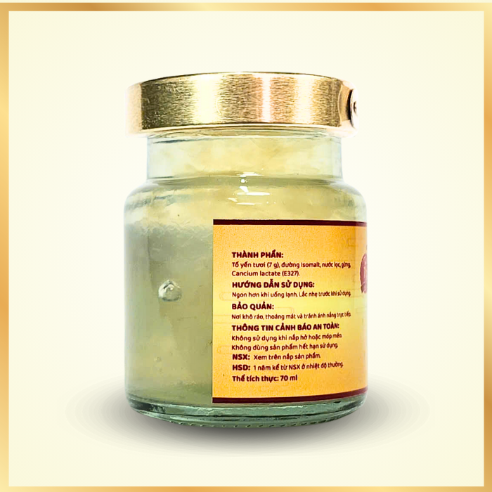 [Combo 3 Hộp] Yến chưng Đường Ăn Kiêng 7 gram Tổ Yến Tươi - Yến Sào Nam Trân. Hộp (6 lọ x 70 ml)