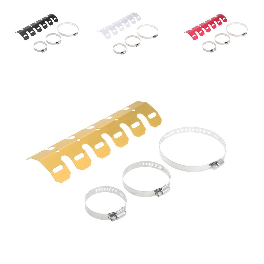 25CM Universal Motorcycle Exhaust Muffler Pipe Leg Protector Heat Shield Cover For All Dirt Bike Racing