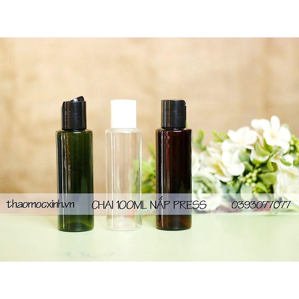 CHAI NHỰA PET 100ML CHAI NHỰA 100ML NẮP PRESS