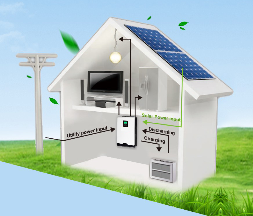 OFF-GRID INVERTER AXPERT VP 2KW, 24VDC, 50A PMW SCC, SẠC LƯỚI 20A - Hàng Chính Hãng