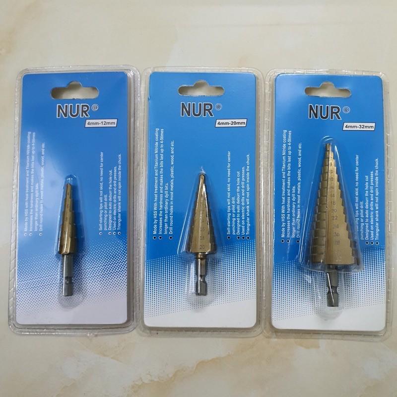 Mũi khoan tháp TITANIUM - chuôi lục giác NUR cao cấp