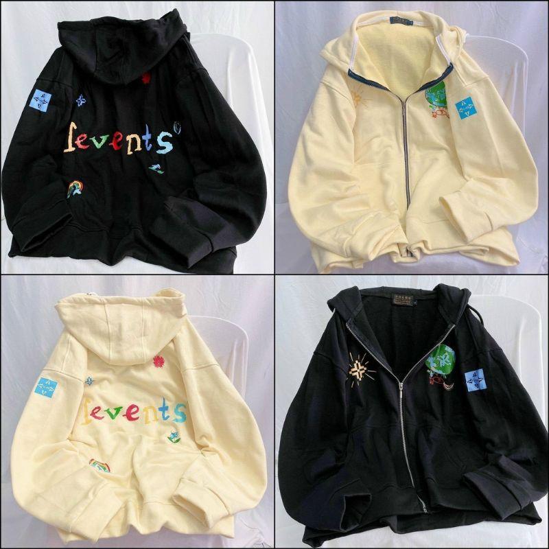 Áo Khoác Nỉ Fevents RẺ ĐẸP Áo Hoodie Unisex Có Dây Kéo Khoác Chống Nắng Cực Tốt - Couple Jacket