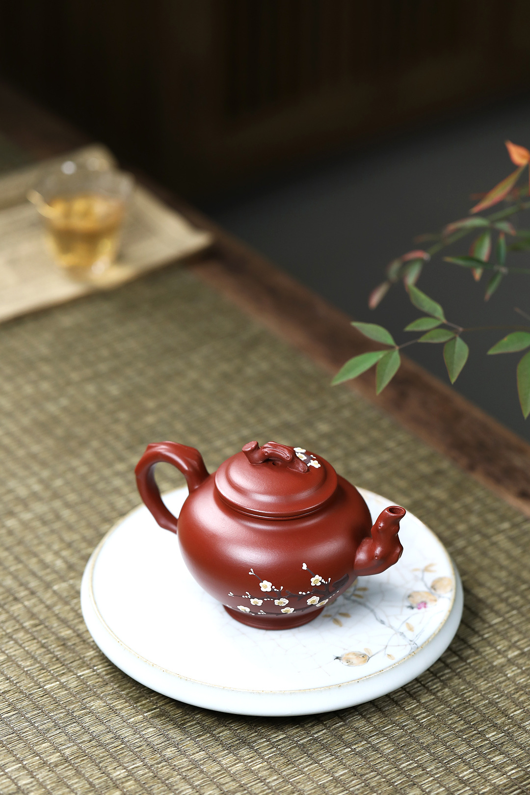 Ấm Hoa Mai Báo Xuân 220ml – NN Nghệ Công Sư Ưu Tú – Đại Hồng Bào – TS418
