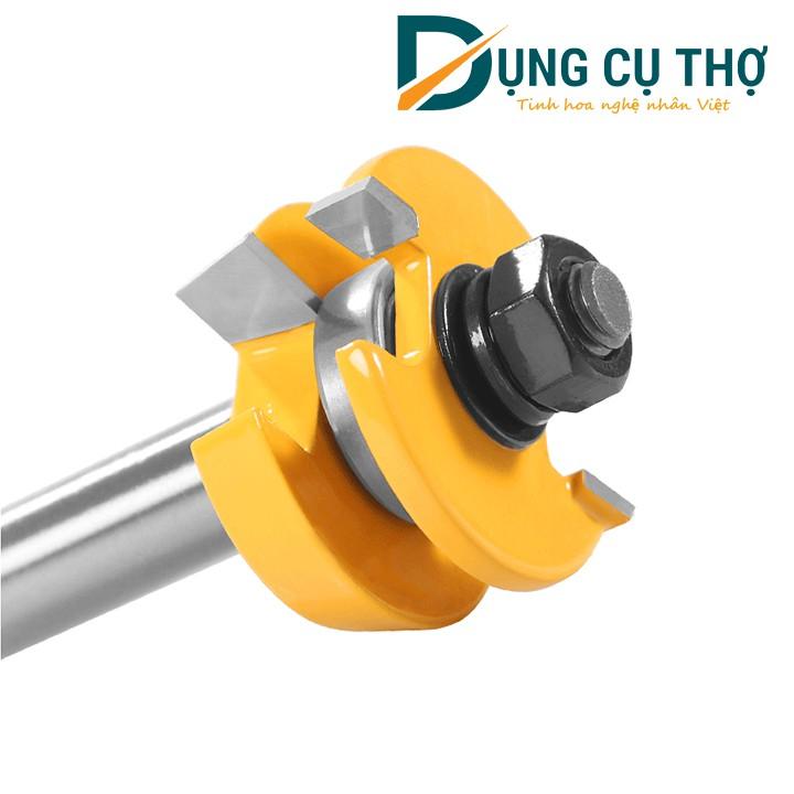 Bộ Mũi Ghép Mộng Vát dùng ghép mộng cánh tủ, tủ bếp cốt 12.7mm ( Bộ 2 chiếc ) Hàng cao cấp