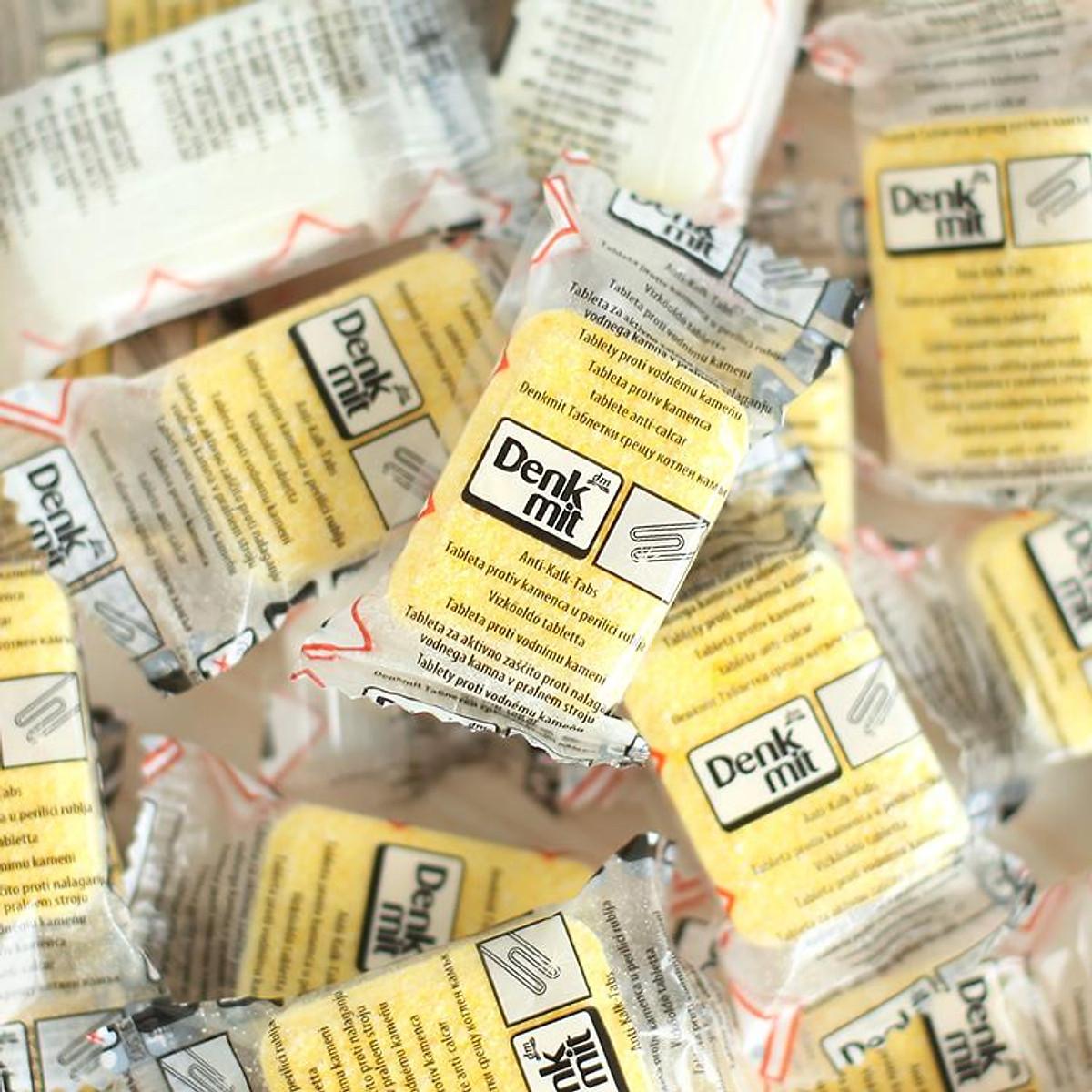 Hộp 60 viên tẩy lồng máy giặt Denkmit, viên tẩy giặt siêu sạch, viên tẩy máy giặt, hiệu quả, an toàn, nhập Đức