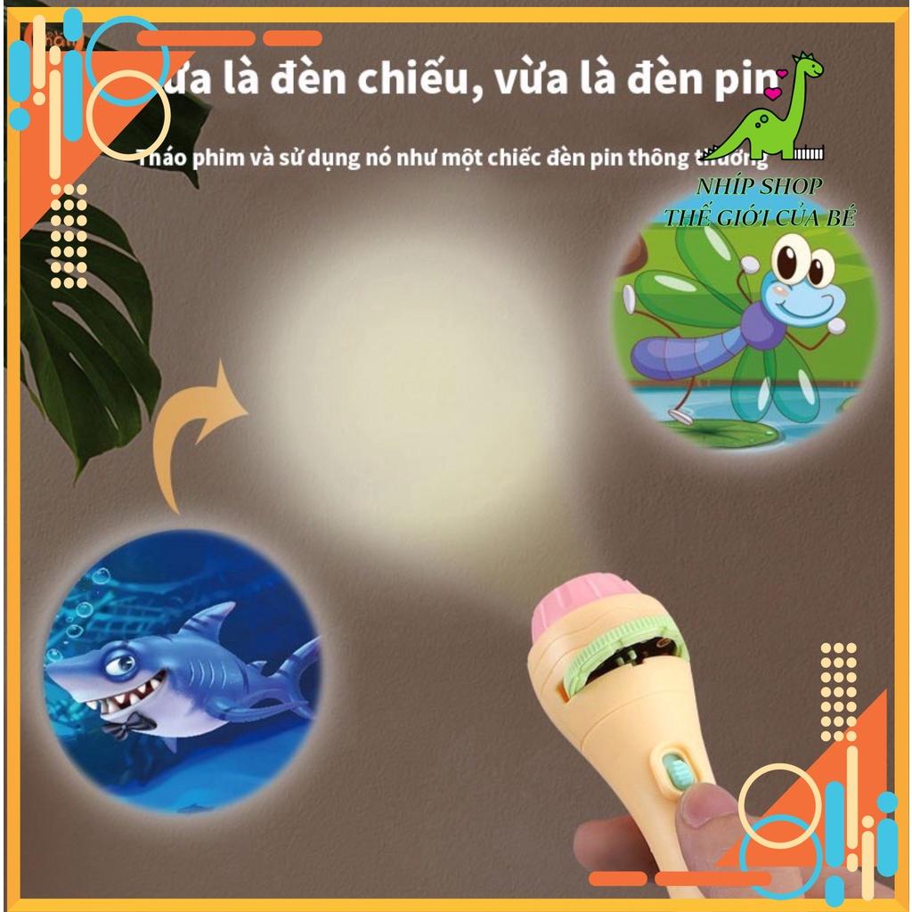 Đèn Pin chiếu hình 10 chủ đề 80 hình cho bé