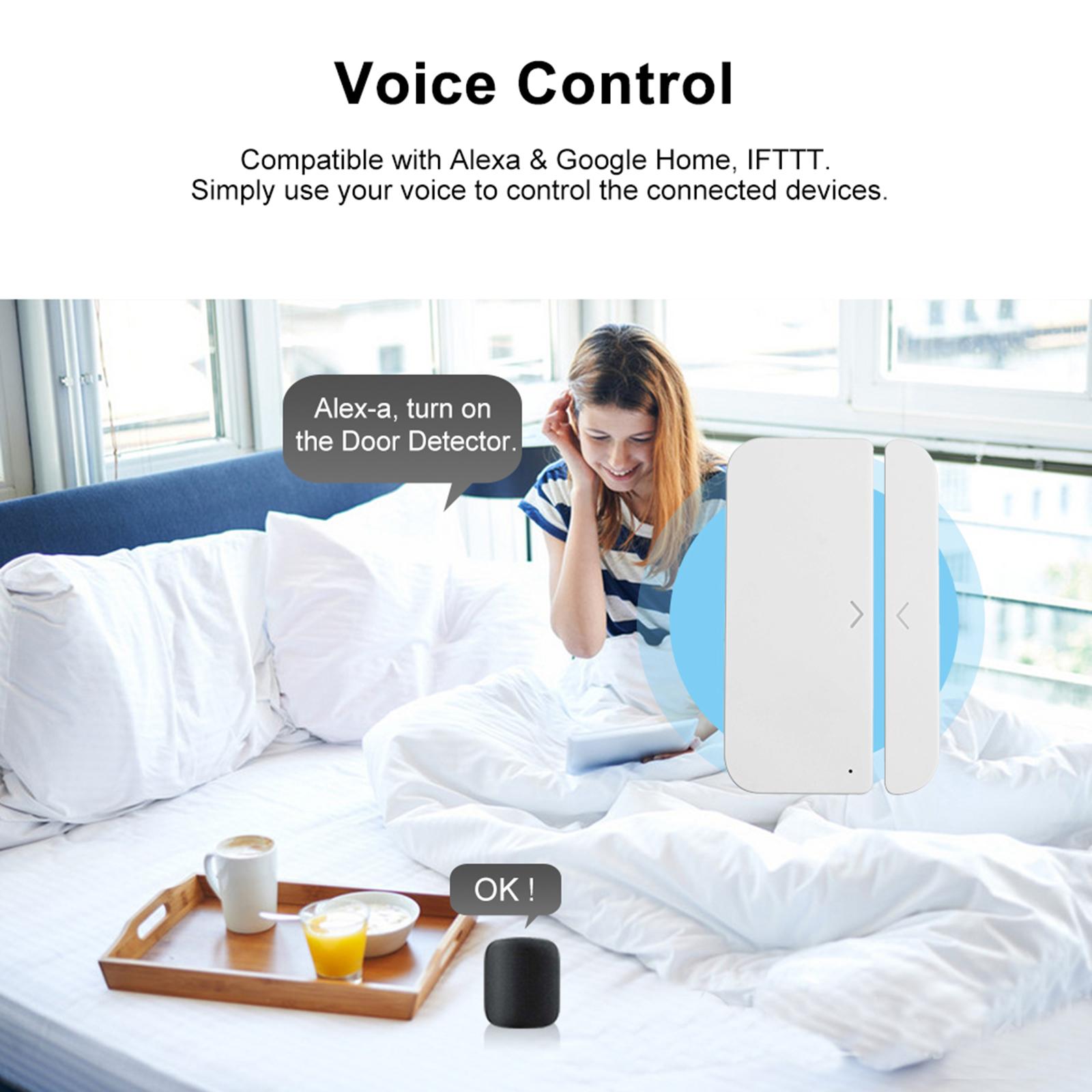 Cảm Biến Cửa WiFi Tuya Smart.Thiết bị phát hiện Mở/ Đóng. Tương thích Với smarrt life