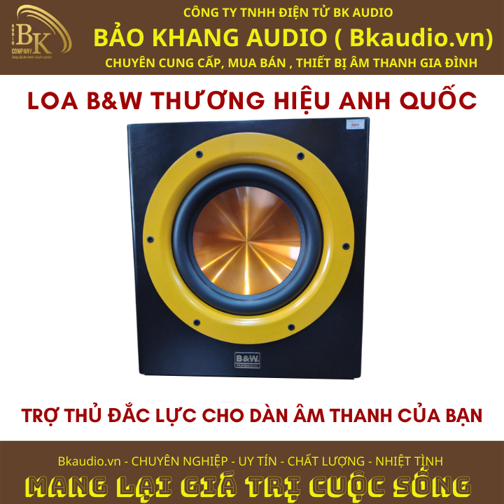 Loa SUB , hay còn gọi là loa trầm . Thương hiệu B&amp;W đến từ Anh Quốc. SPA&amp;L-01.