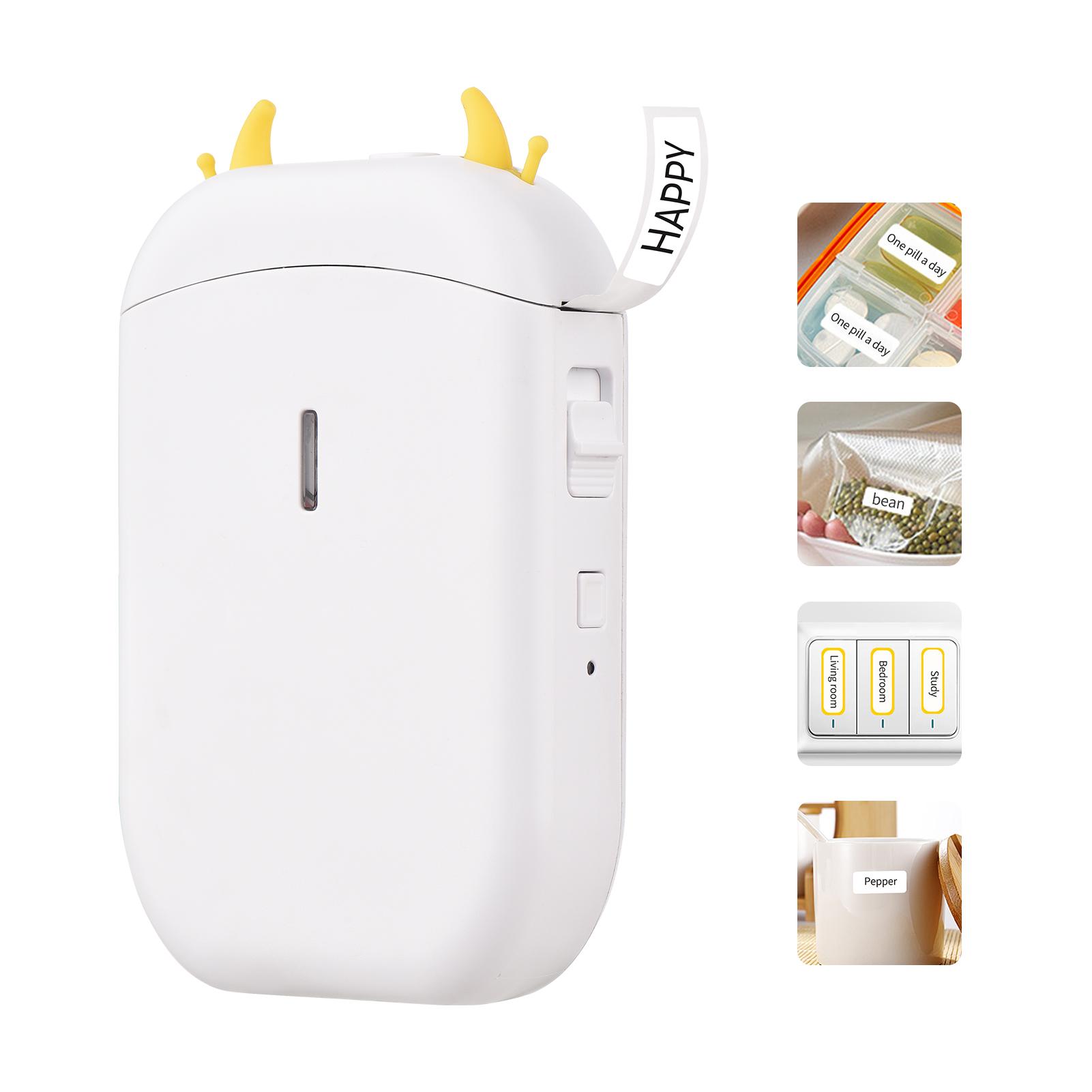 15P1 Label Maker Machine Mini Pocket Thermal Label Printer DIY Date Journal Study Sticker Labeling Machine