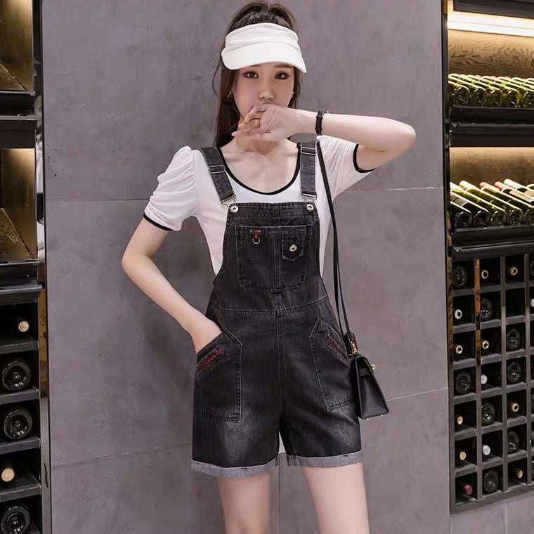 Yếm short jeans nữ co dãn king168 , yếm nữ co dãn nhẹ thoải mái trẻ trung DC01