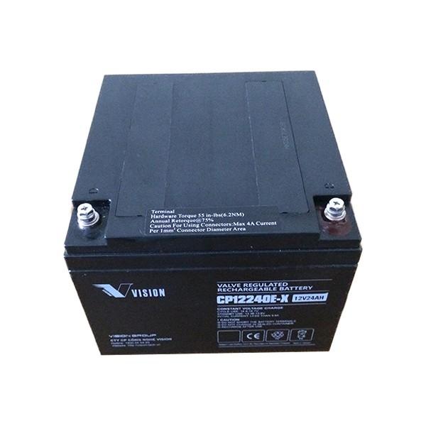 Hình ảnh Ắc Quy Lưu Điện VISION CP12240E-X 12V-24AH, Chuyên Dùng Cho Nguồn Dự Phòng (UPS, Inverter, ...)