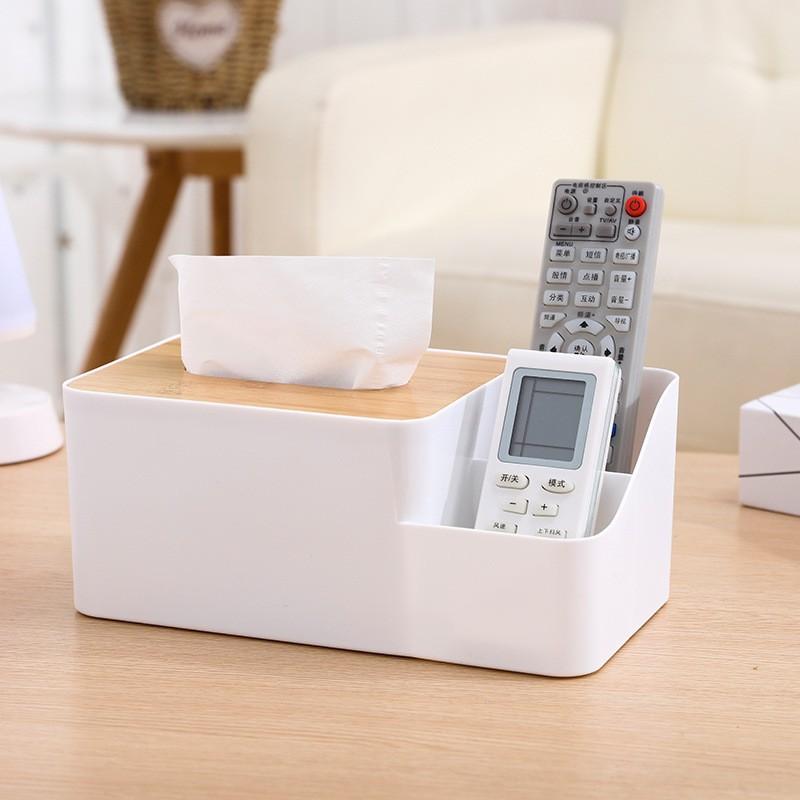Hộp Đựng Khăn Giấy Bằng Gỗ Đa Năng