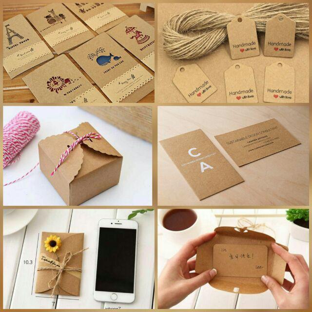 Combo 50 tờ bìa giấy Kraft nâu A4