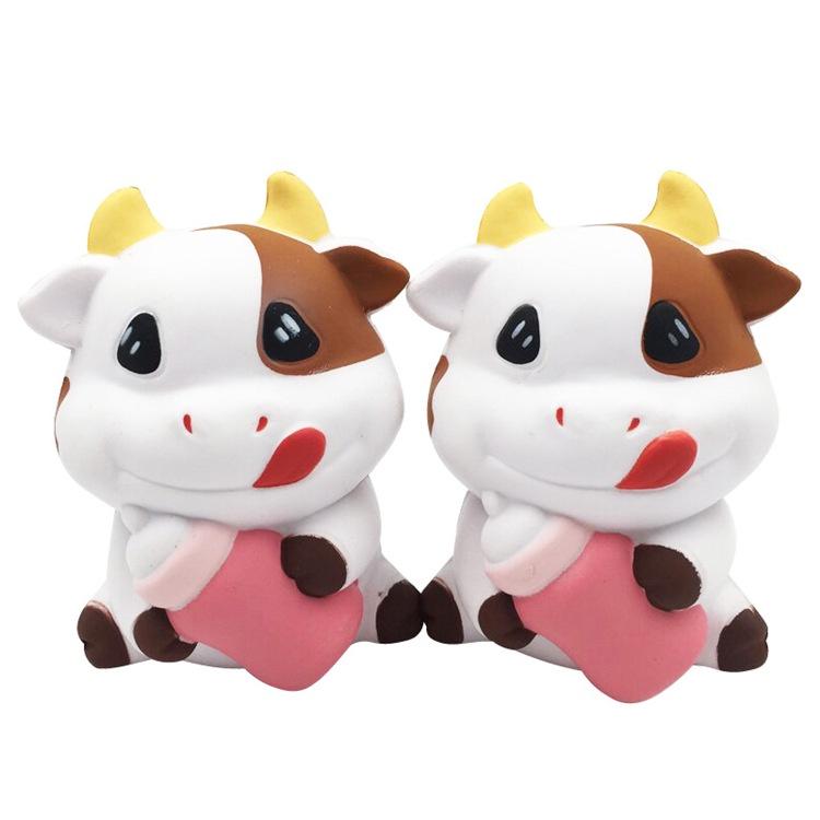 Squishy Lớn JUMBO Hình bò sữa ôm bình sữa Đồ Chơi Xốp Giảm Stress Hình mềm mịn dễ Thương đàn hồi Cho Bé