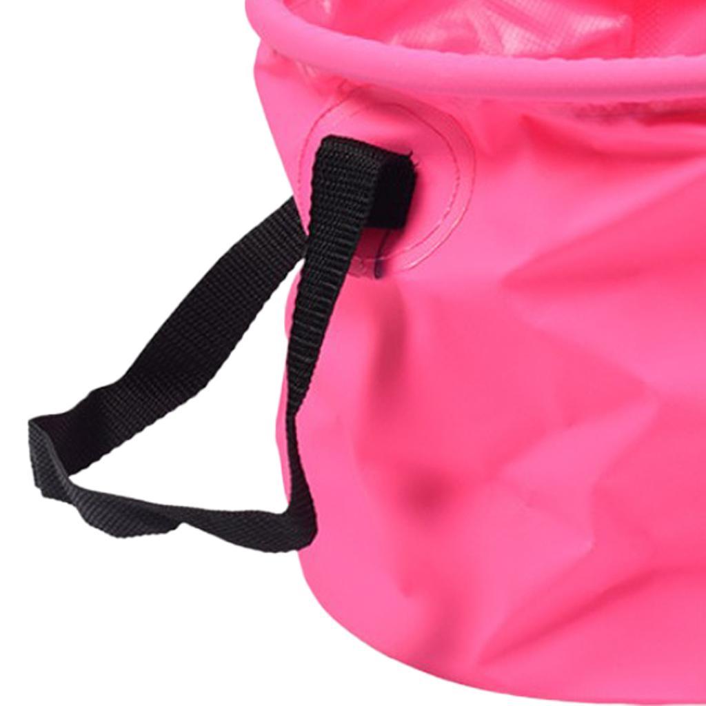 Collapsible Portable Outdoor Wash Basin Water Storage Bucket, Multipurpose Foldable Bucket for Camping Hiking Travelling Fishing Washing
