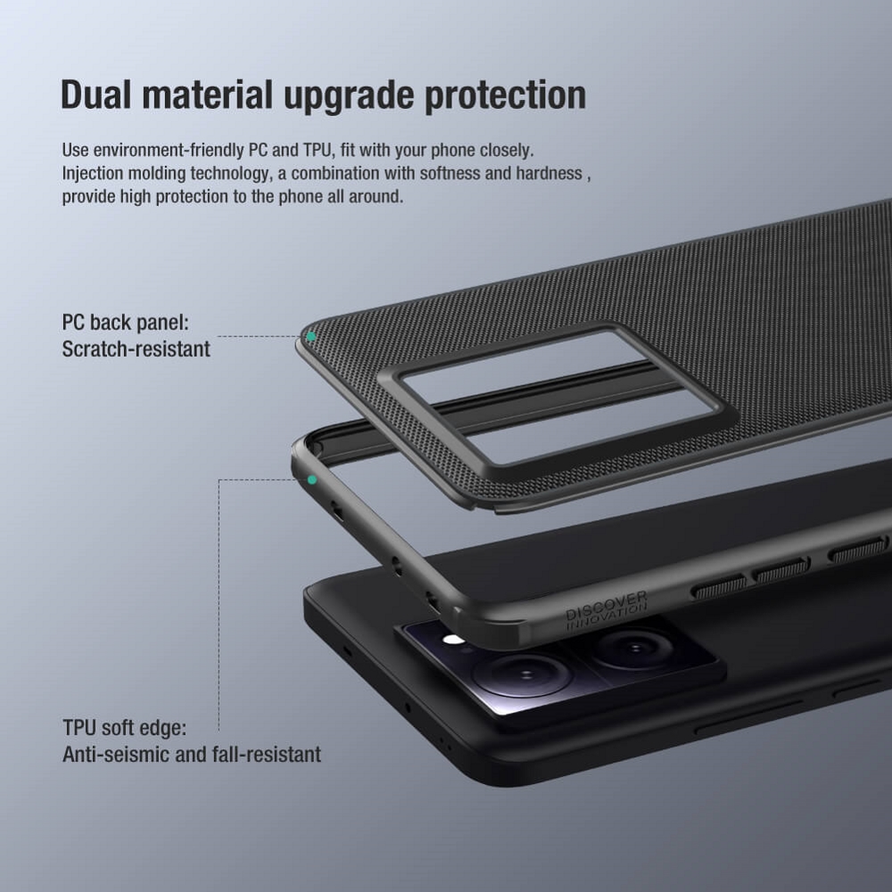 Ốp lưng Redmi K60 Ultra - Xiaomi 13T - 13T Pro cao cấp Nillkin Frosted Shield Pro - Hàng nhập khẩu