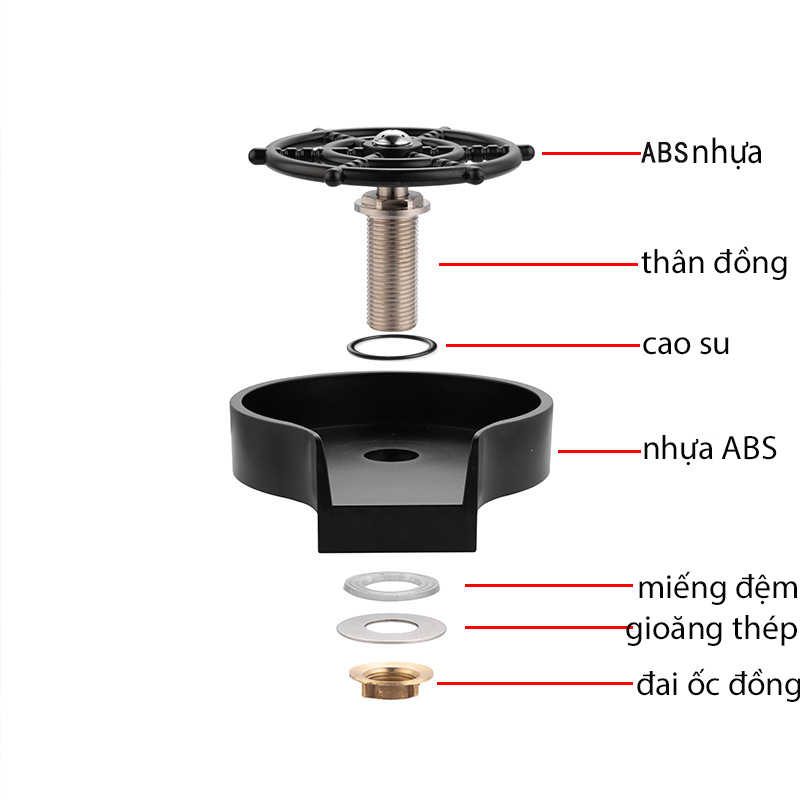 Máy rửa cốc tự động Schmidt, máy rửa ly áp suất cao đa năng tiện dụng cho nhà bếp - Hàng chính hãng